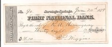#A0774 1879 R. A. Hemingway Saratoga Springs New York RN-G1 P. P. Wiggins Malta