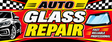 3ft x 8ft  AUTO GLASS REPAIR Vinyl Banner-  CAN BE PERSONALIZED 