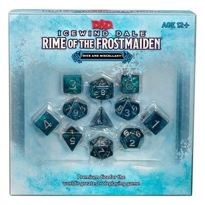 Dungeons & Dragons RPG Dice Set Icewind Dale Rime Of The Frostmaiden Dadi