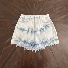 American Eagle Women s Distressed Denim Shorts Comfort Stretch Waistband-Size 2
