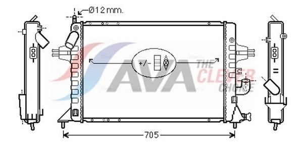 MotorküHler WasserküHler AVA Clever Choice OLA2294 FüR Opel Astra CC T98 Caravan-image