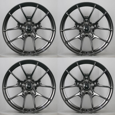 4PCS 19 x 9.5 JDM Rays Style Wheels 5x114.3 ET:35 CB:73.1 Alloy Wheels Hyper Bk