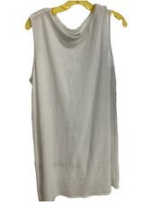 La Blanca Cotton Swim Cover Up Dress White Pullover Terry Clotb Size Es