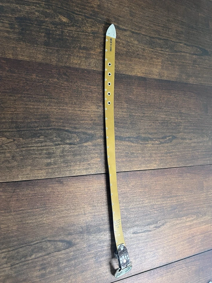 Ремень вестерн из натуральной кожи для девочек блестящий размер маленький - Изображение 3 из 4