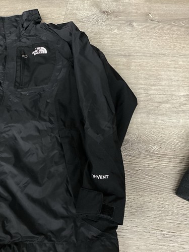THE NORTH FACE TNF 3 IN 1 HYVENT JACKET boys size M 10/12 black zip front Coat - Picture 3 of 13