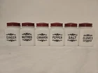 Vintage Milk Glass Shakers Set Of 6 Excellent Condition