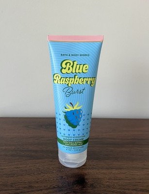 NEW BATH & BODY WORKS Blue Raspberry Hydration Body Cream 8 Oz Full Size