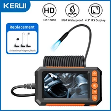 4.3inch HD LED Industrial Endoscope Borescope 1080P 8mm Inspection Camera IP67