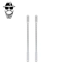 Original Lowrider 20" Square Twisted Spring Fork Bars Chrome Bicycle Fork Struts
