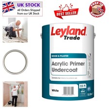 Leyland Trade 5L Acrylic Primer Undercoat - Low Odour, Quick-Drying Formula