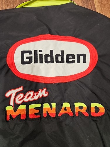 Vintage 1997 IRL Champions Glidden Racing Indycar Team Menard Jacket 2XL - Picture 6 of 6