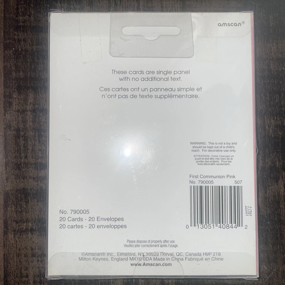 New First Holy Communion 80 invitation cards and envelopes pink / New 4 boxes - Image 3 of 4