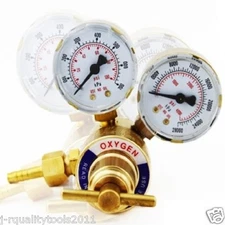 REAR MOUNT OXYGEN GAS WELDING WELDER BRASS REGULATOR PRESSURE GAUGE VICTOR TYPE