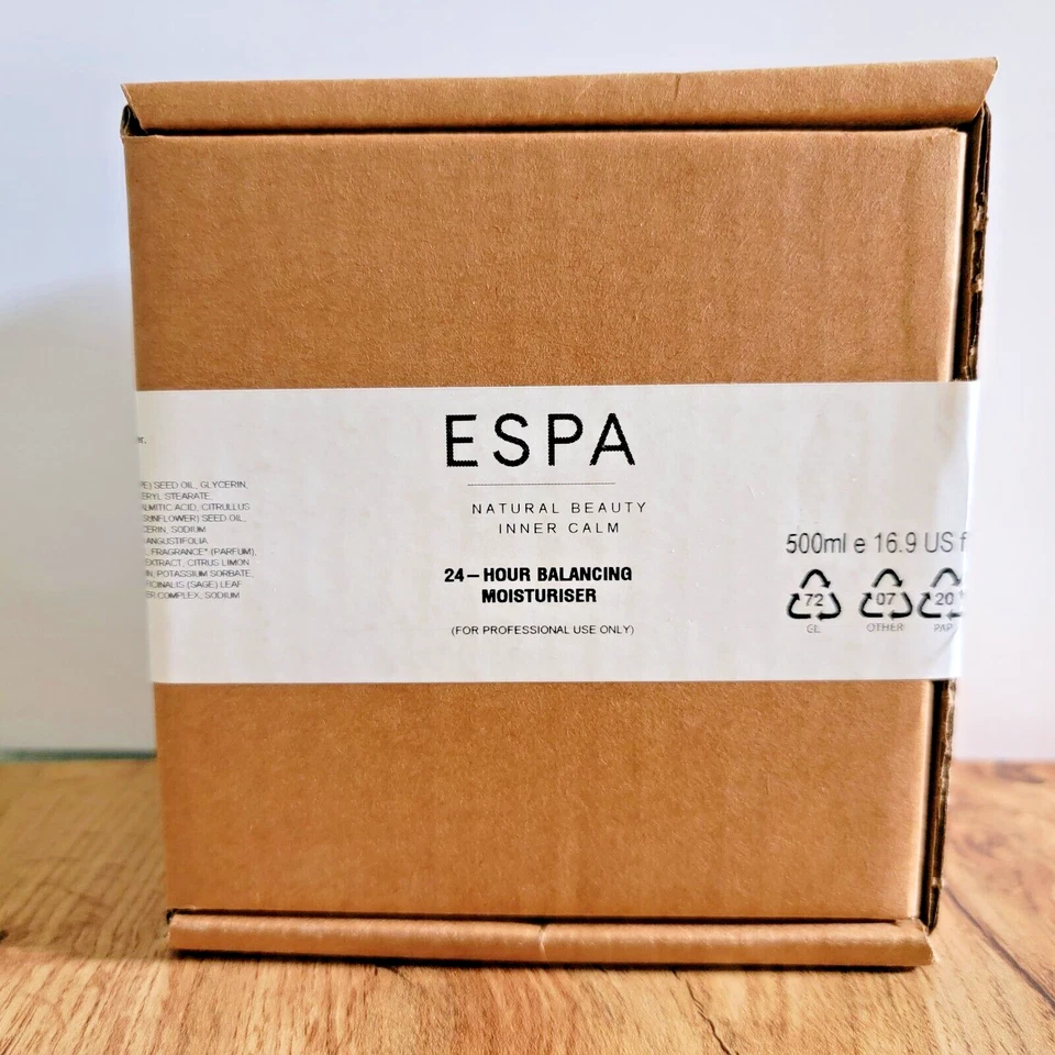 TOTALMENTE NUEVO Enorme Tarro de Crema Hidratante Equilibrante ESPA 16.9 OZ Todo el Día | Rostro y Cuerpo Foto 3 de 4