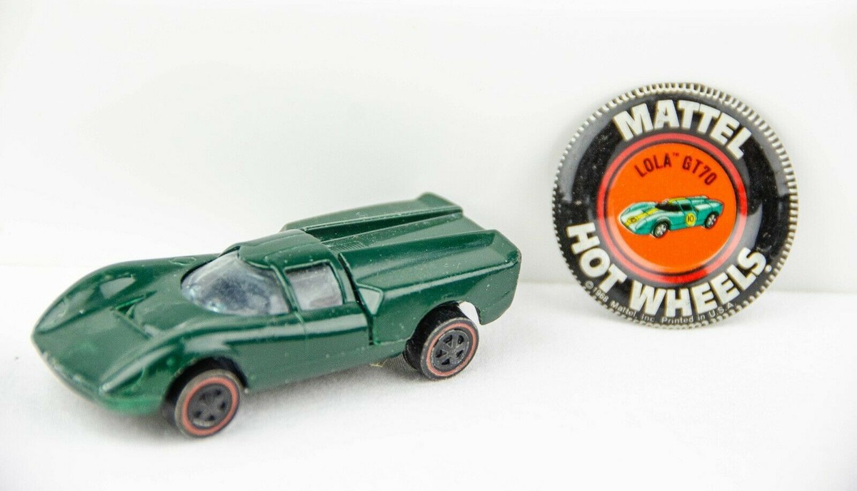 HotWheels LOLA GT70 ホットウィール　ヴィンテージ　1968 Hot Wheels Redline 1968 Lola GT-70, Green, USA Base
