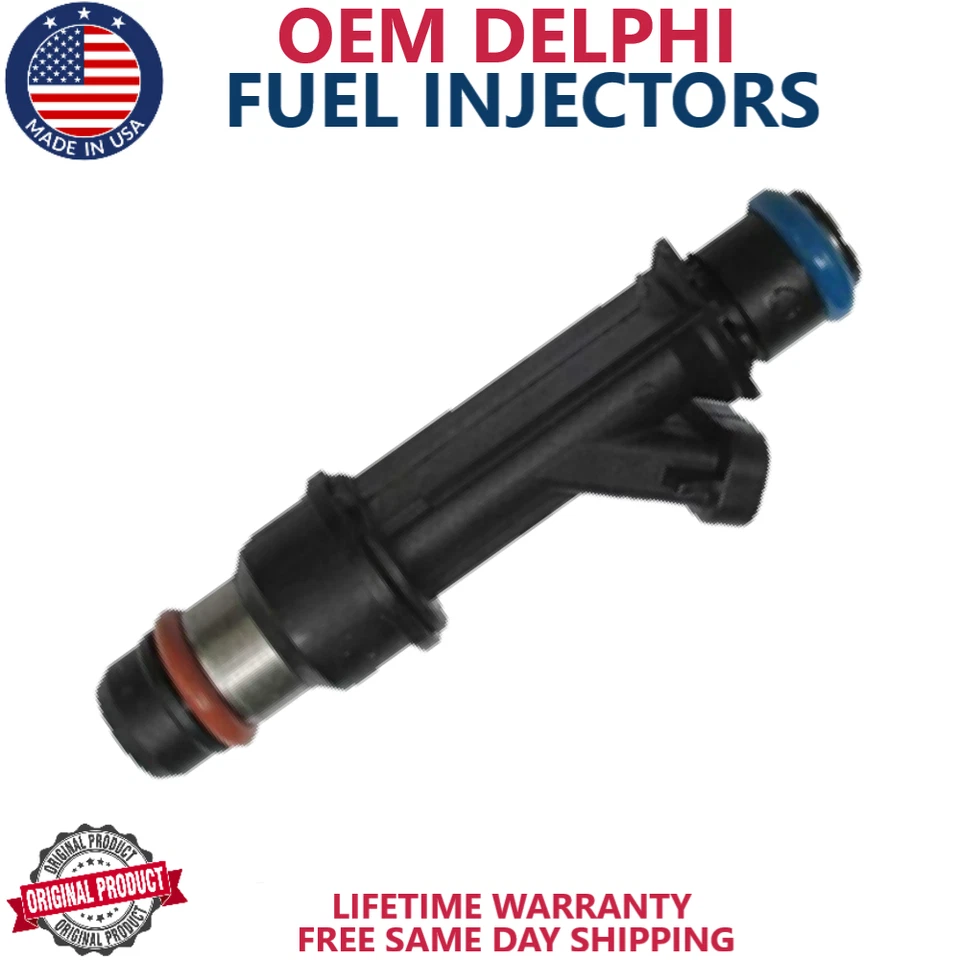 x6 OEM DELPHI Fuel Injectors For 2000- 2004 Oldsmobile Alero 3.4L V6 - Image 2 of 3
