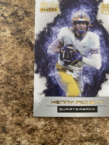 2022 MATTE - Rookie Heat White - Blue Flames #RH-19 Kenny Pickett (RC) - Picture 7 of 7