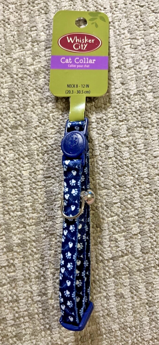 Fish Collar Whisker City Kitten Collar Whisker City Breakaway Navy