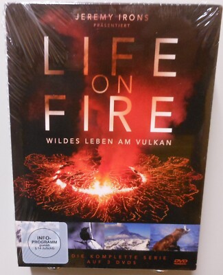 Life On Fire Wildes Leben am Vulkan 3x DVD Komplette Serie Dokumentation #T290