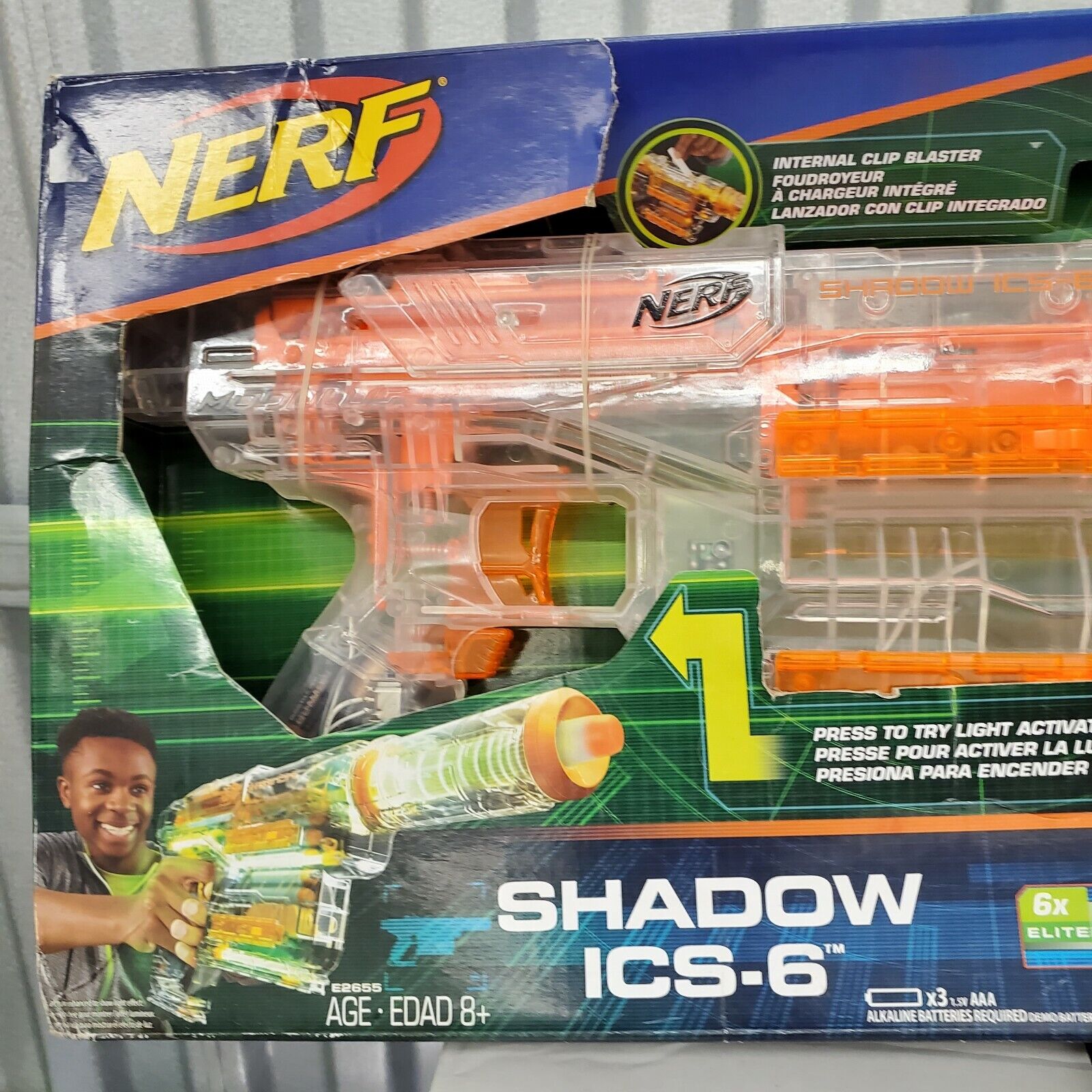 NERF Modulus Ghost Ops Shadow ICS-6 