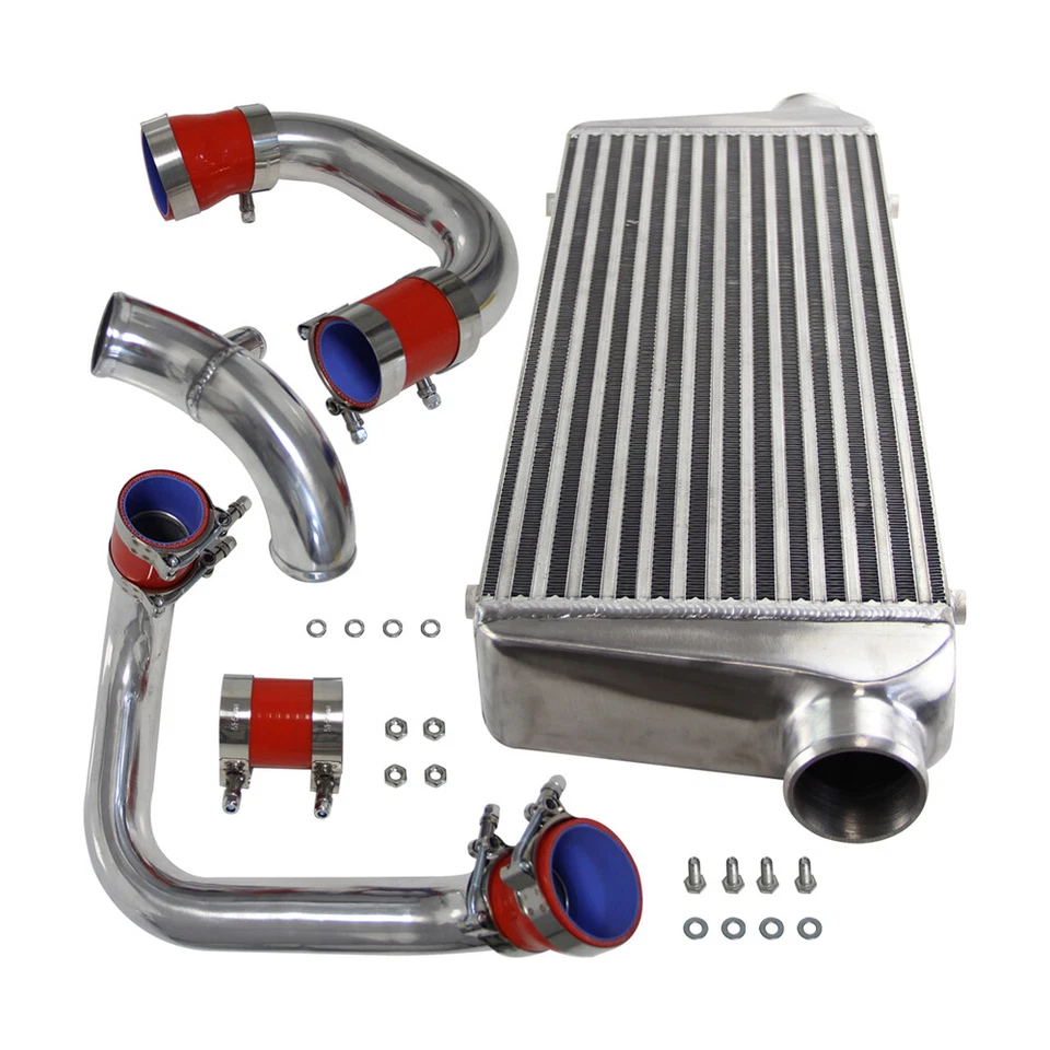 Kit de intercooler de montaje delantero para Audi A4 1.8T B5 Quattro 1998-2001 atornillado rojo Foto 4 de 4