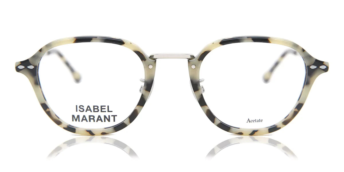 Lunettes de vue haut de gamme Isabel Marant IM0013, monture acétate noir et écailles