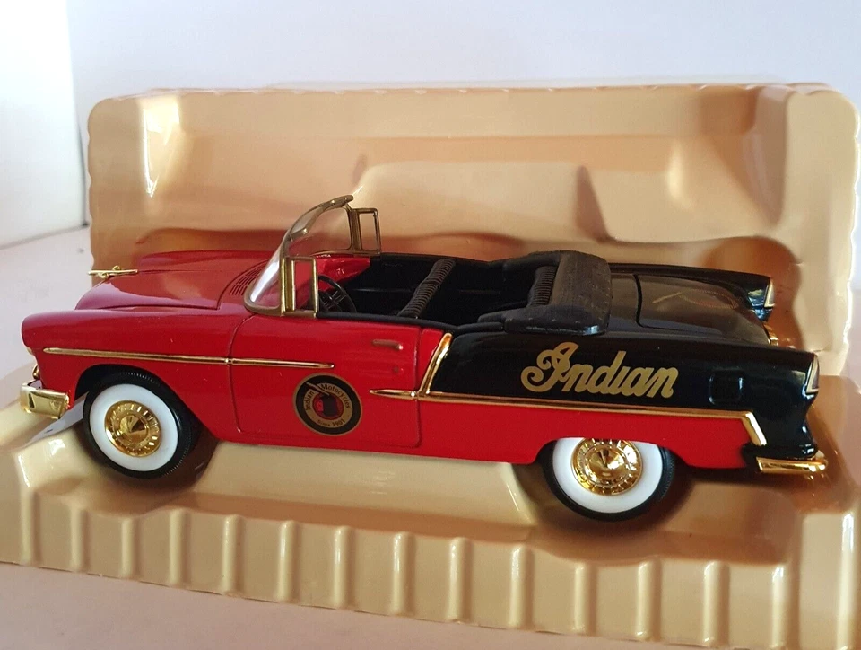 Dodge Chevrolet 1955 edición limitada banco de Indian Motorcycles escala 1:25 # 55014 Foto 2 de 4