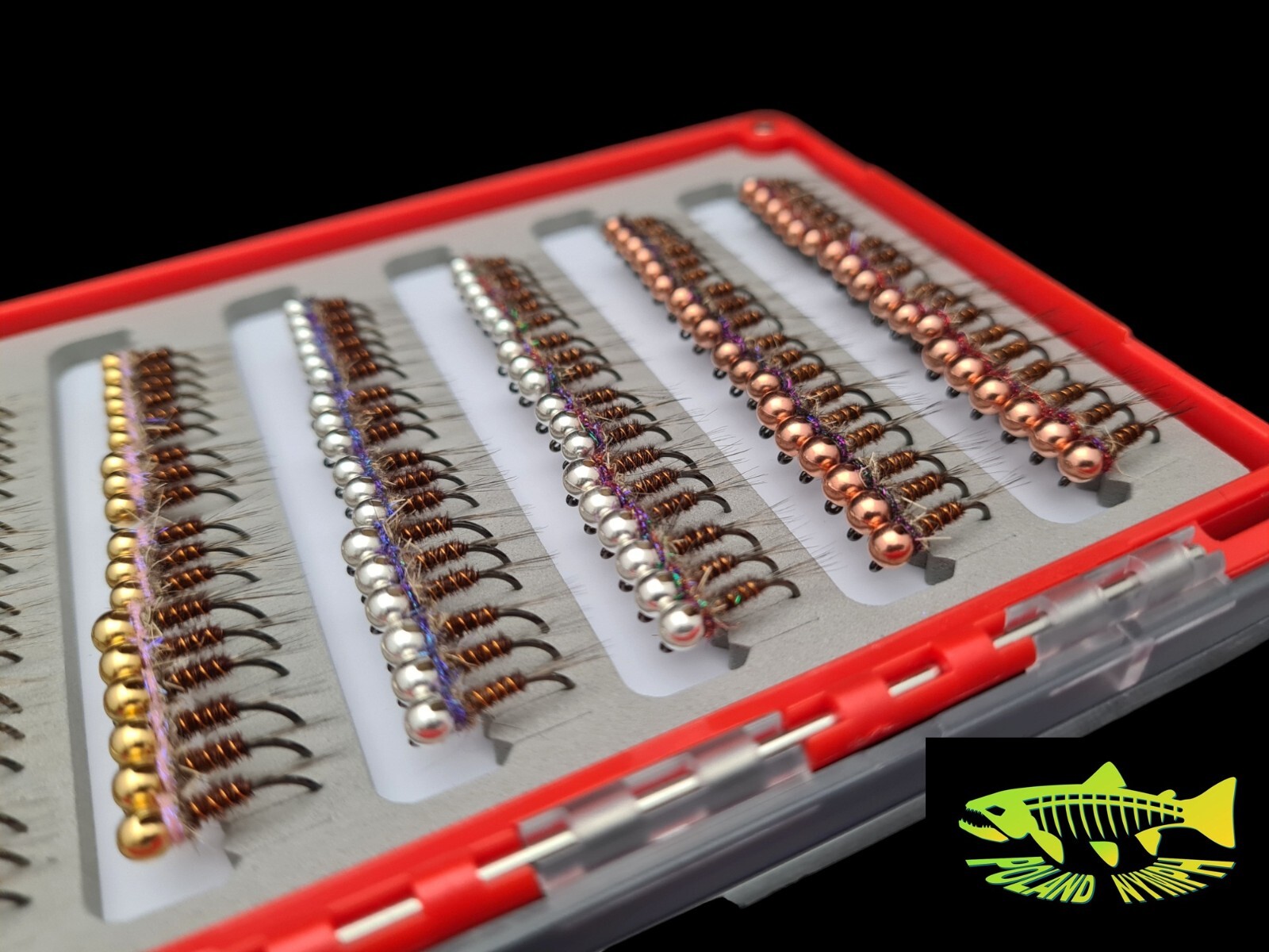 Polandnymph French PT Box 144 Euro Nymph size 12, 14 and 16  Jig Hooks BL - Image 6