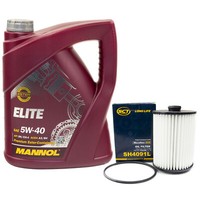 MotoröL Set 5W40 5 Liter + ÖLfilter SH4091L FüR Skoda Superb II VW CC VW Touareg