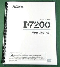 Nikon D7200 User's / Instruction Manual: 416 Pages  Protective Covers