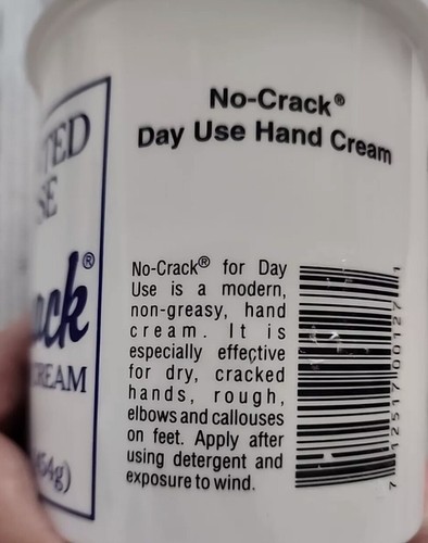 No-Crack Super Hand Cream Unscented Day Use 16oz Cold Weather - Picture 3 of 3