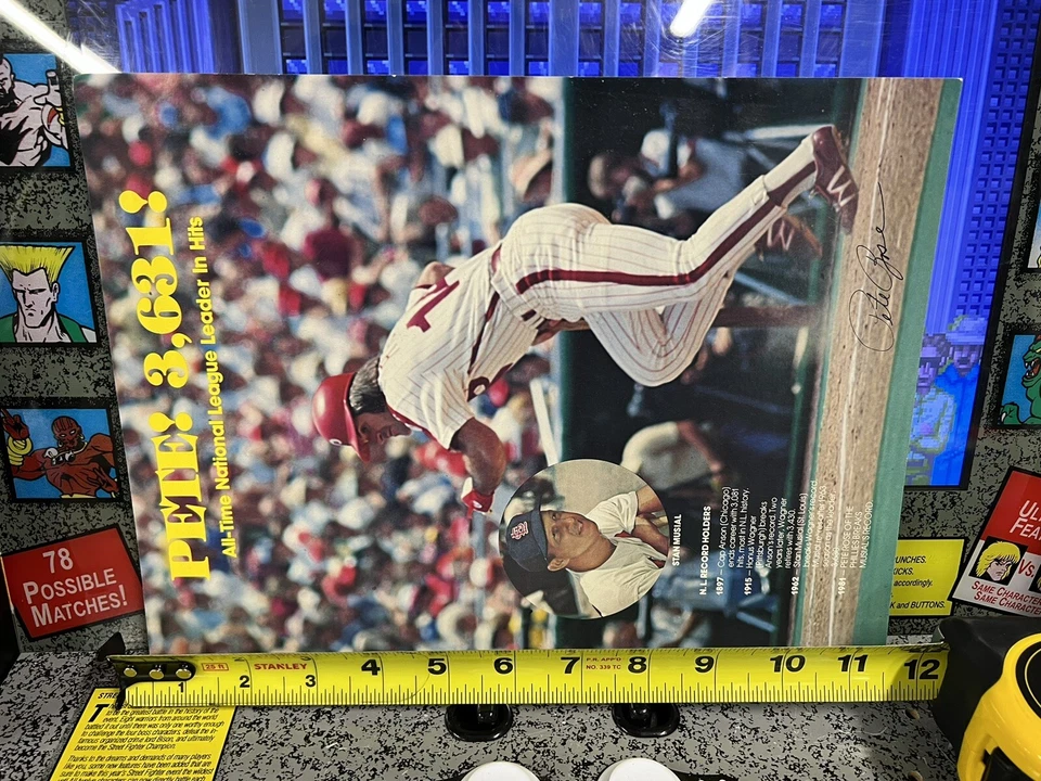 Pete Rose Lot of 6: Jumbo Info Sheet, Cobb-Buster, Plastic Bag, Kahn's Coin Etc. - Image 3 of 4