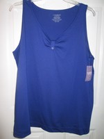 Blue Knit Tabbed Tank Top Or Sleepwear Size 1x 3x Or 5x By Catherines Shirt Blue Knit Tabbed Tank Top Or Sleepwear Size 1x 3x Or 5x By Catherines Shirt