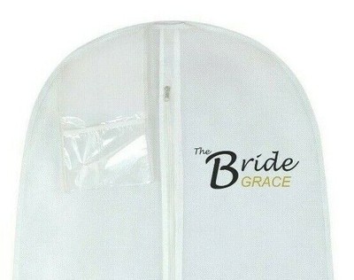 Wedcova Brautkleid Taschenhüllen personalisiert lang Kleiderhülle Tasche