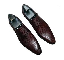 British Mens Real Leather Business Leisure Shoes Pointy Toe Work Office Wedding