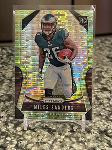 2019 Panini Prizm Rookies Neon Green Pulsar Prizm Miles Sanders #326 RC COWBOYS