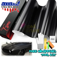 ESSMO PET Satin Black Car Vehicle Vinyl Wrap Decal Sticker Like Paint