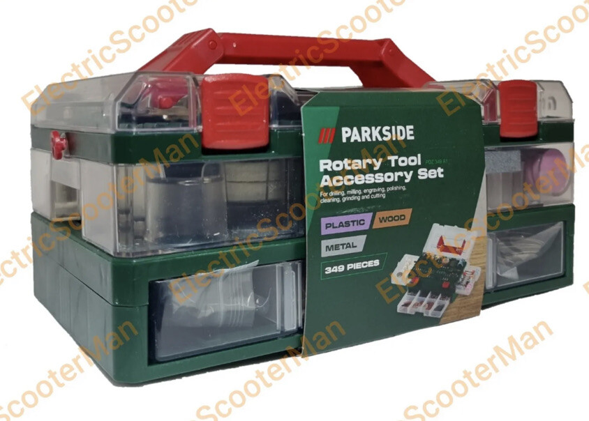 Parkside 349 Pcs Rotary Tool Accessory SetFor Parkside 12v Rotary Tool