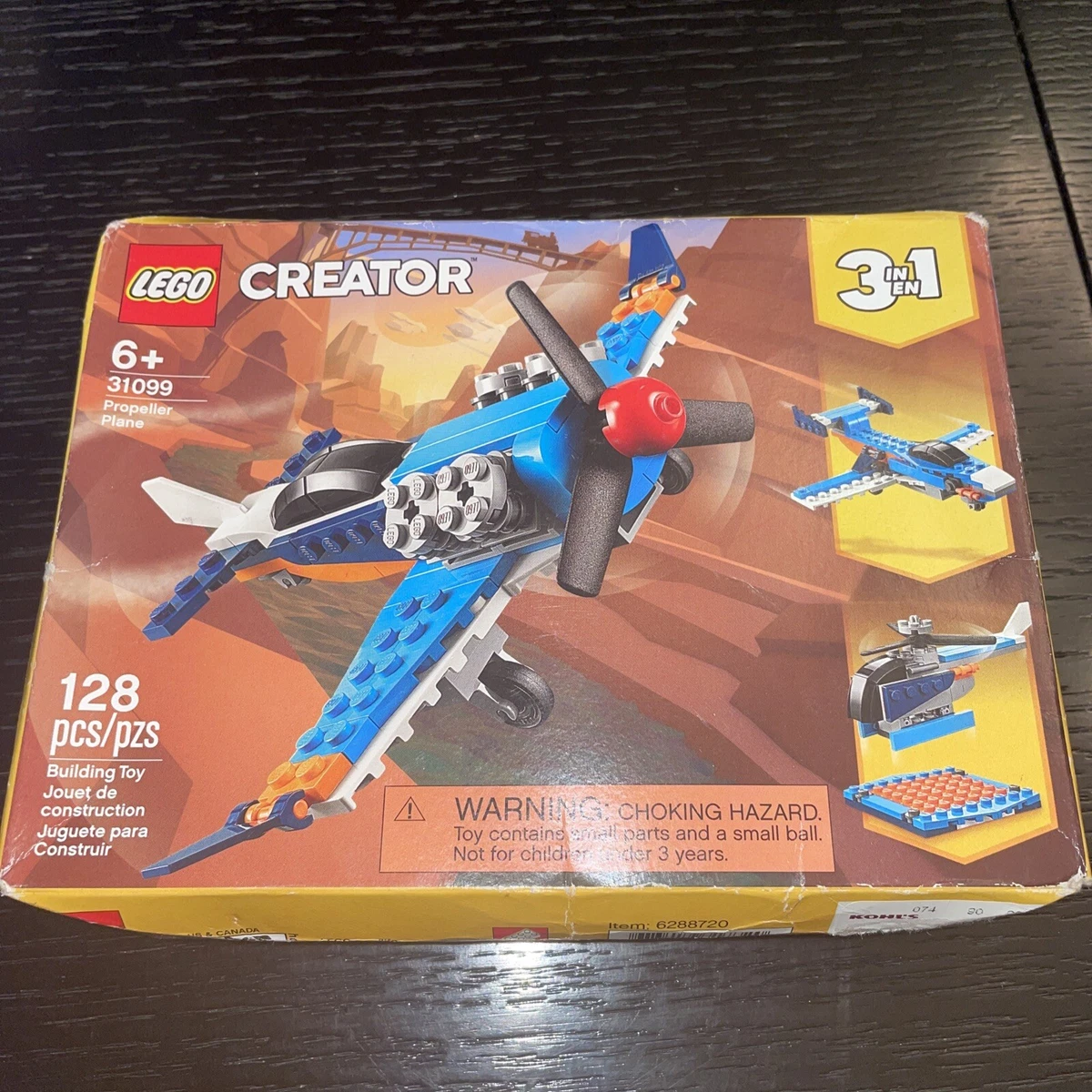 LEGO Creator 3in1 Propeller Plane 31099 NEW in Box