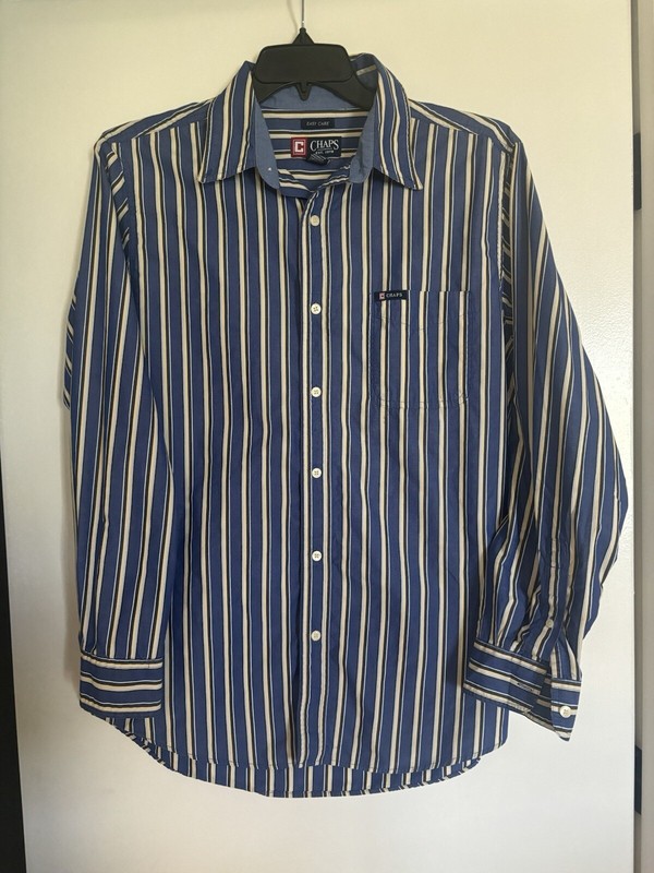 Chaps  Multi Color Striped Shirt  Large   #496