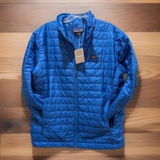PATAGONIA Nano Puff Jacket Primaloft Men's XL Endless Blue FA24 239 NWT