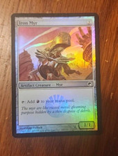 1x FOIL Iron Myr creature card - Scars of Mirrodin - NM/VG