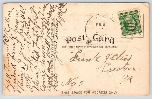 Lamont Oklahoma Large Letter Greetings~Horse in Wide Open Pasture~1908 Postcard - Picture 2 of 2
