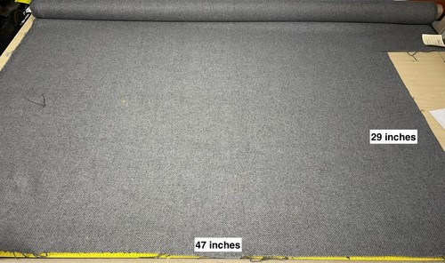 Designtex Bute Tweed Smoke Gray Woven Wool Upholstery Fabric Remnant - 2.1 yards - Picture 5 of 10
