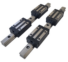 2X HGR20 Linearführung Führungsschiene 4X HGH20CA Gleitblock Führungswägen