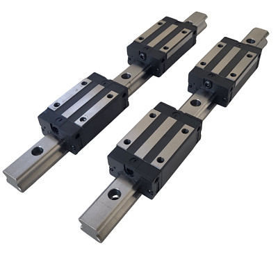 2X HGR20 Linearführung Führungsschiene 4X HGH20CA Gleitblock Führungswägen