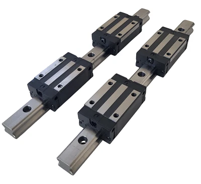 MARKENLOS 2X HGR20 Linearführung Führungsschiene 4X HGH20CA Gleitblock Führungswägen