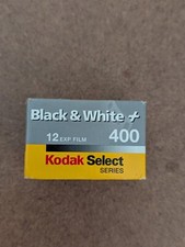 Kodak Select Series Black  White 400 Speed 12 EXP Sealed Roll Film Ex 3/2001