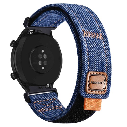 ANNEFIT Denim Stoff Uhrenarmband 16mm/18mm/19mm/20mm/21mm/22mm/24mm Schnellverschluss - Bild 24 von 39