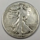 1939-D Walking Liberty Half Dollar - Good (VG) Cleaned KM#142 - 6483